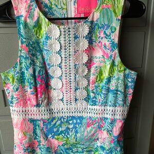 Lilly Pulitzer Pink and Blue Floral Dress